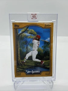 2025 Topps X Bob Ross The Joy of Baseball Bryce Harper /25 #16 Phillies - Picture 1 of 2