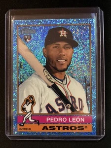 🔥Pedro Leon 2025 Topps Heritage #271 Chrome Light Blue Sparkle Astros RC - Picture 1 of 2