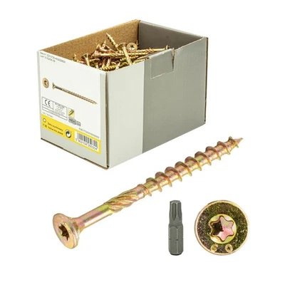 Vite per legno con testa svasata - BIT TX incl. - viti per truciolare gialle - Immagine 1 di 4