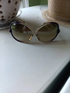 Tom Ford Sonja TF 185 Violett Braun Oversized Sonnenbrille Ombre 95P 64014 120 - Bild 1 von 13