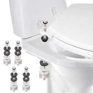 4PCS Universal Toilet Seat Hinge Bolts Kit, Heavy Duty Toilet Bolts, Waterpro... - Picture 1 of 7
