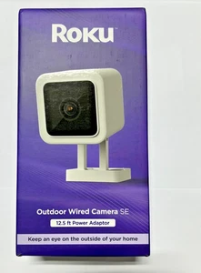 Roku Outdoor Wired Camera SE w/ 12.5FT Power Adapter - Security Camera CW2005 - Picture 1 of 2