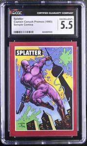Splatter CGC 5.5 Semple Comics 1993 Captain Canuck Promos Richard Comely - Picture 1 of 2
