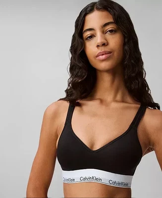 Sujetador acolchado sin aros Calvin Klein $38 para mujer - negro - mediano - nuevo con etiquetas Foto 1 de 4