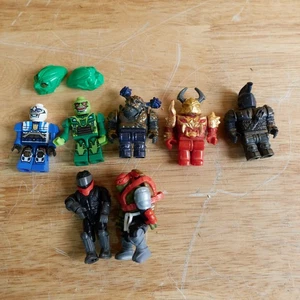 Lote de 7 figuras Kre-O y Mega Bloks TMNT Transformer Dragon - Imagen 1 de 4