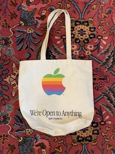 Rare Vintage Apple Computer 1992 Canvas Tote/Beach Bag DB Expo - Bild 1 von 5