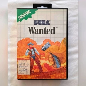 Wanted (Sega Master System, 1989) CIB Complete In Box - Picture 1 of 3