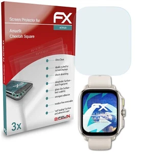atFoliX 3x Protective Film for Amazfit Cheetah Square clear&flexible - Zdjęcie 1 z 8
