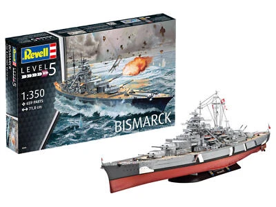 Revell Bismarck Schiff Boot Schlachtschiff Modellbausatz 1:350 - Bild 1 von 4