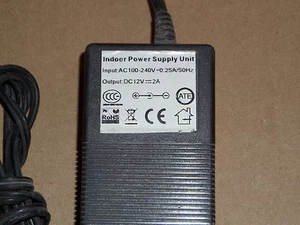 Indoor Power Supply Unit DC12V 2A Input AC 100-240V Transformer Power Supply - Picture 1 of 2