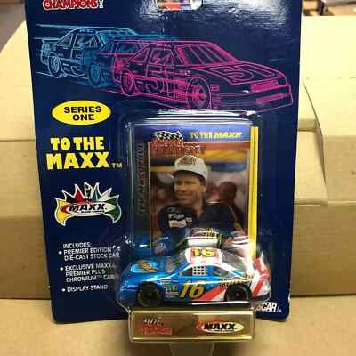 Ted Musgrave 1994 Ford #16 Family 1:64 scale car NASCAR Racing Champions w/Card. - Image 1 of 4