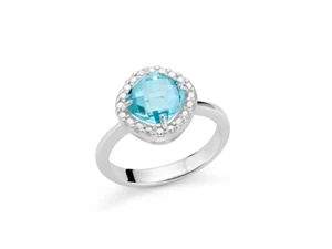 MILUNA ANELLO GEMMA DEL CIELO REFERENZA LID3640M18 GARANZIA UFFICIALE - Foto 1 di 2
