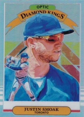 2019 OPTIC PRIZMS HOLO JUSTIN SMOAK BLUE JAYS DIAMOND KINGS PARALELS - P5662 - Image 1 of 2