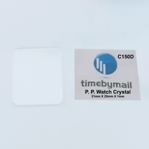 Para Reloj PATEK PHILIPPE Cristal 21mm X 25mm X 1mm NUEVO Repuesto C150D - Imagen 1 de 4
