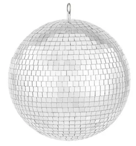 VEVOR Mirror Disco Ball 12 Inch Silver Party Disco Ball with Hanging Ring - Picture 1 of 3