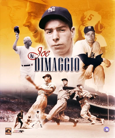 JOE DIMAGGIO New York Yankees Career Collage Premium 20x24 POSTER Print Cover