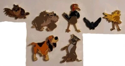 *LAST SET* 7 Fantasy Disney Pins - Rare Characters from The Fox And The Hound  - Image 1 of 4