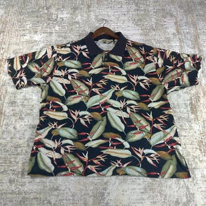 Cooke Street Hemd Herren Größe L Blumenmuster Hawaii Polo Golf All Over Print - Bild 1 von 6
