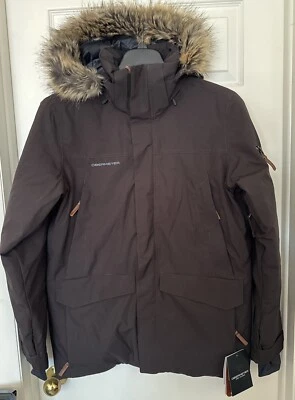 Obermeyer $399 Men's Small Ridgeline Full Zip Snow Jacket 21110-21019 Dark Brown - Image 1 of 4