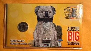 2023 PNC Aussie Big Things Giant Koala $1 moneda y cubierta de sello - Imagen 1 de 2