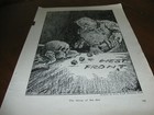 1918 Original POLITICAL CARTOON - GERMAN KAISER Rolling DICE Skull Skeleton WWI