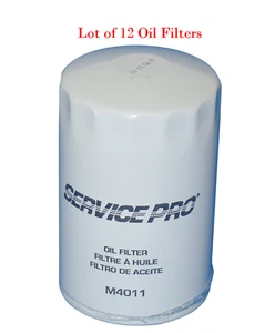 12 x M4011 Engine Oil Filter Service Pro Fits Buick Cadillac Chevrolet GMC Isuzu - Picture 1 of 2