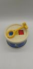 Vintage 1976 Fisher Price Xylo Drum & Mallet Stick Toy Instrument Xylophone Blue