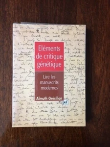 Eléments de critique génétique by Almuth Grésillon - Picture 1 of 5
