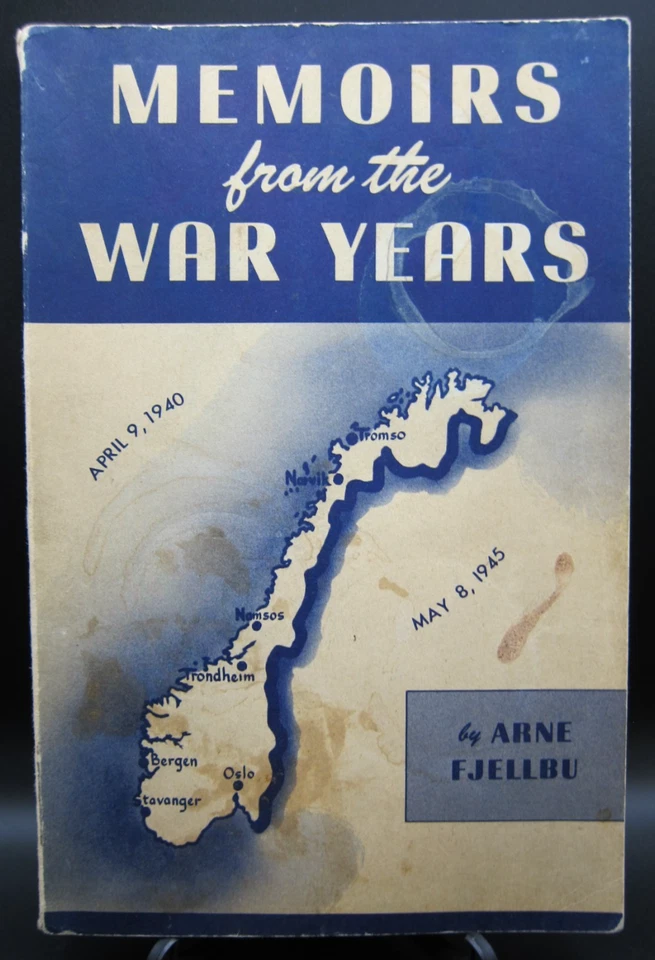 1947 Memoirs from the War Years by Arne Fjellbu, Signed & Personalized - Image 1 of 4