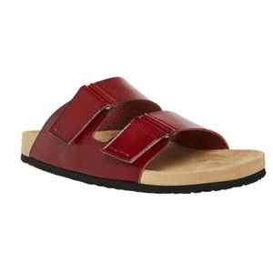 Madden Men's Tisson Double Strap Slide Sandals Cognac Size 9 - Picture 1 of 4