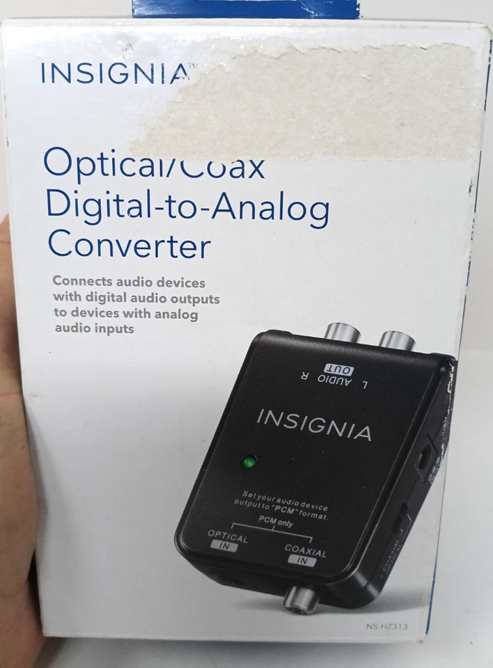 Convertidor óptico/coaxial digital a analógico Insignia NS-HZ313 - negro Foto 1 de 4