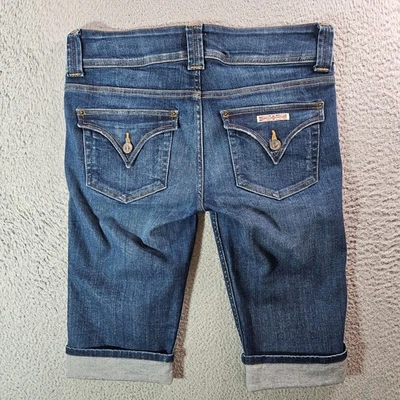 Hudson 牛仔短裤女式 6 码翻盖口袋弹力深水洗 — 第 1/4 张图片