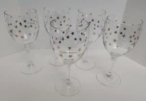 4 CULVER MCM Gold Star White Wine  Glasses CUV96 - Picture 1 of 5