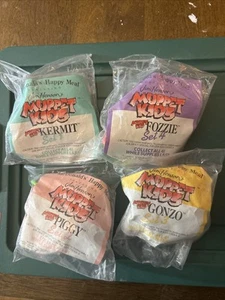 NEU SET 4 McDonalds 1989 TEST Markt MUPPET KIDS auf FAHRRÄDERN Jim Henson KOMPLETT - Bild 1 von 7