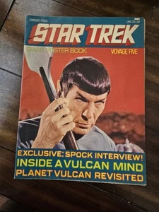 STAR TREK GIANT POSTER BOOK #5 1977 SPOCK DEVIL IN THE DARK PON FARR AMOK TIME. - Picture 1 of 5