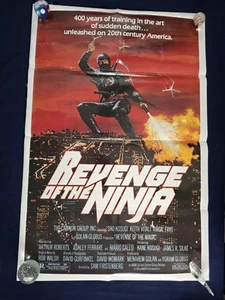 VTG ~ Revenge of the Ninja Authentic Movie Poster  27x41 Theater One Sheet 1983 - Picture 1 of 11
