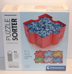 CLEMENTONI PUZZLE SORTER 6 TRAYS FOR PUZZLES UP TO 1000 PIECES NEW - Picture 1 of 3