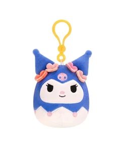 Kuromi ~ Tropical Sanrio Squad ~ 3.5" Clip On Squishmallow Plush - Picture 1 of 2