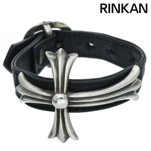 CHROME HEARTS Bracciale in pelle da uomo Cromo Cuori BENT CH CROSS Vent Gun Slinger usatob1e5