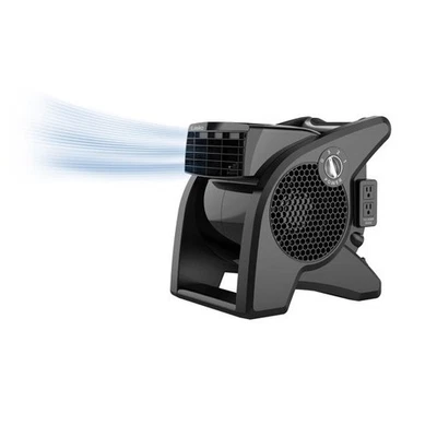 Lasko 14.5" 3-Speed Pivoting High Velocity Floor Blower Fan, Black, U15617 - Image 1 of 4