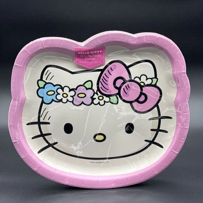 Hello Kitty 纸质午餐盘 16 密封盘子橙色圆圈工作室 2024 — 第 1/4 张图片