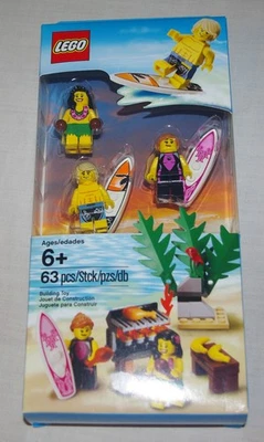 Lego 850449 MINIFIGURAS Surfistas e Hula Pacote de Acessórios Aposentado NOVO EM FOLHA LACRADO - Imagem 1 de 2