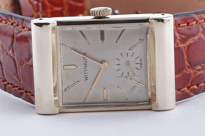 Wittnauer New York 14k Gelbgold ca. 1940 er Jahre Handaufzug manual winding. * - Bild 1 von 4