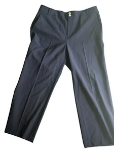 Ralph Lauren Damen Marineblau Hose Gerades Bein Wolle Stretch Größe 12P Gebraucht - Bild 1 von 5