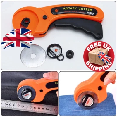 45mm Rotary Cutter Quilting Sewing Tool - Heavy-Duty Fabric Cutting UK Seller - Image 1 of 4