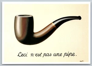 La traición de las imágenes por RENE MAGRITTE pipa sin usar de colección unp arte postal A75 - Imagen 1 de 2