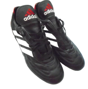 Adidas Hombres Talla 13 Botines de Goma Fútbol Zapatos Negro Blanco Rojo - Imagen 1 de 7