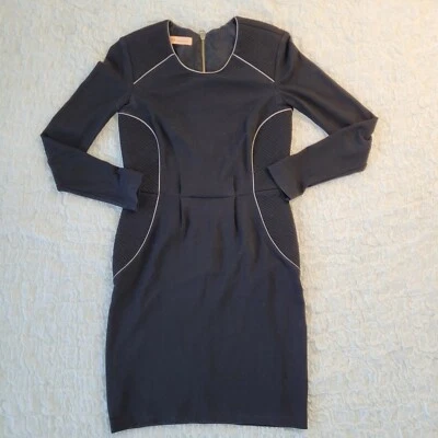 Mathew Williamson Black Formal Dress Long Sleeves Zip on Back Size 6 M - Image 1 of 4