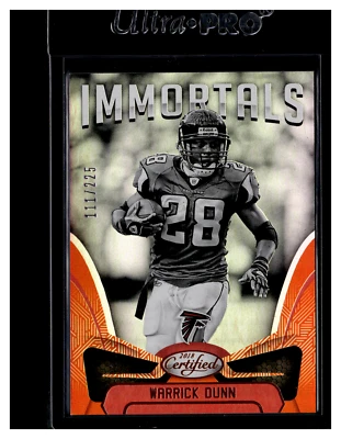 2018 Panini Certified Mirror Orange #111 Warrick Dunn /225 - Image 1 of 2