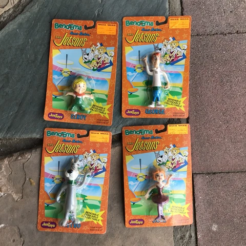 1992 Vtg Justoys Bend-Ems The Jetsons George, Jane Elroy Jetson Astro- Figures Cover